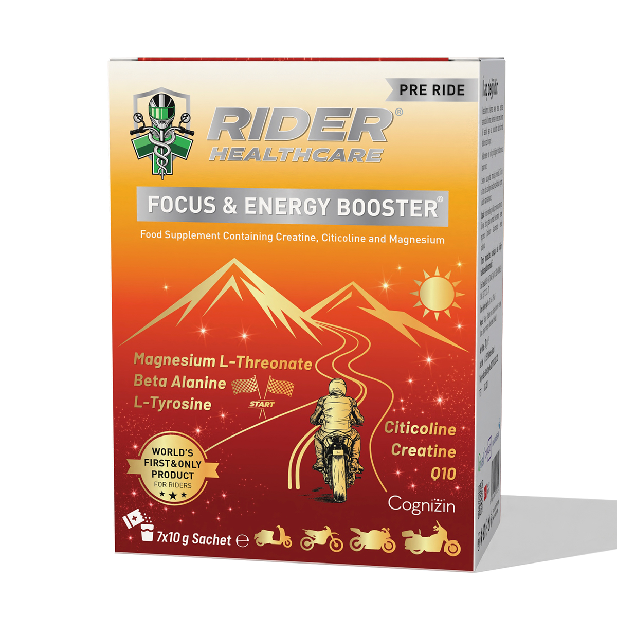 Focus & Energy Booster 7 Saşe - Odaklanma ve Enerji | Rider Healthcare