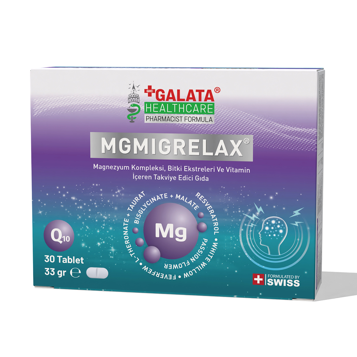 GALATA HEALTHCARE MGMIGRELAX 30 TABLETS