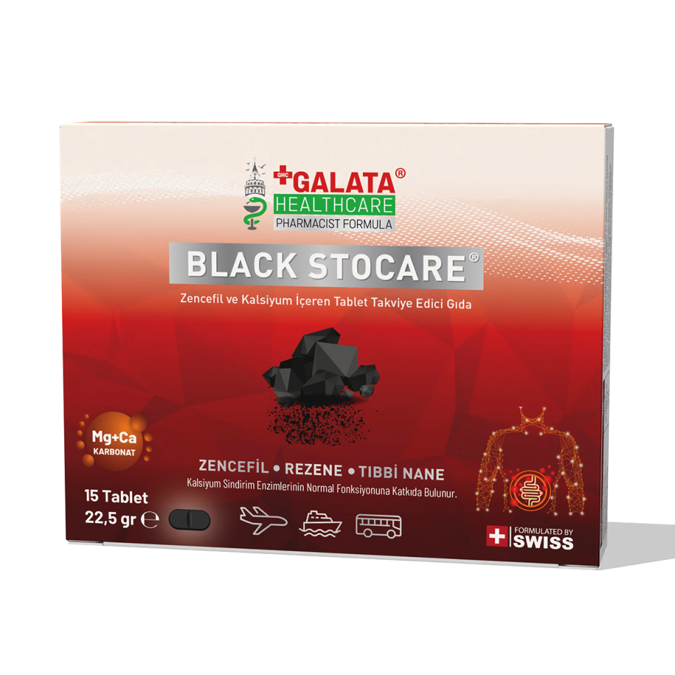 GALATA HEALTHCARE BLACK STOCARE 15 TABLETS