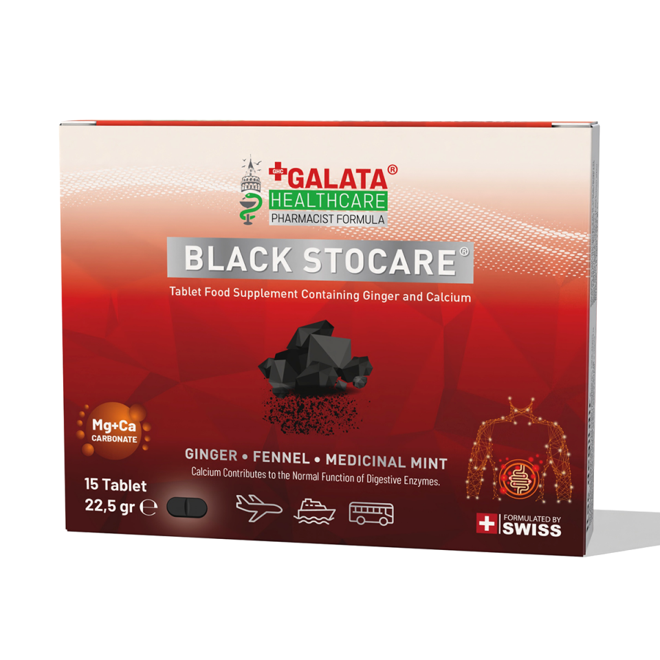 GALATA HEALTHCARE BLACK STOCARE 15 TABLETS