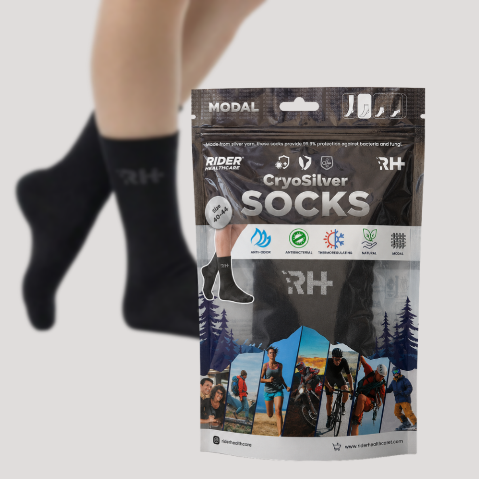 Cryo Silver + Modal Soket Gümüş İplikli Çorap