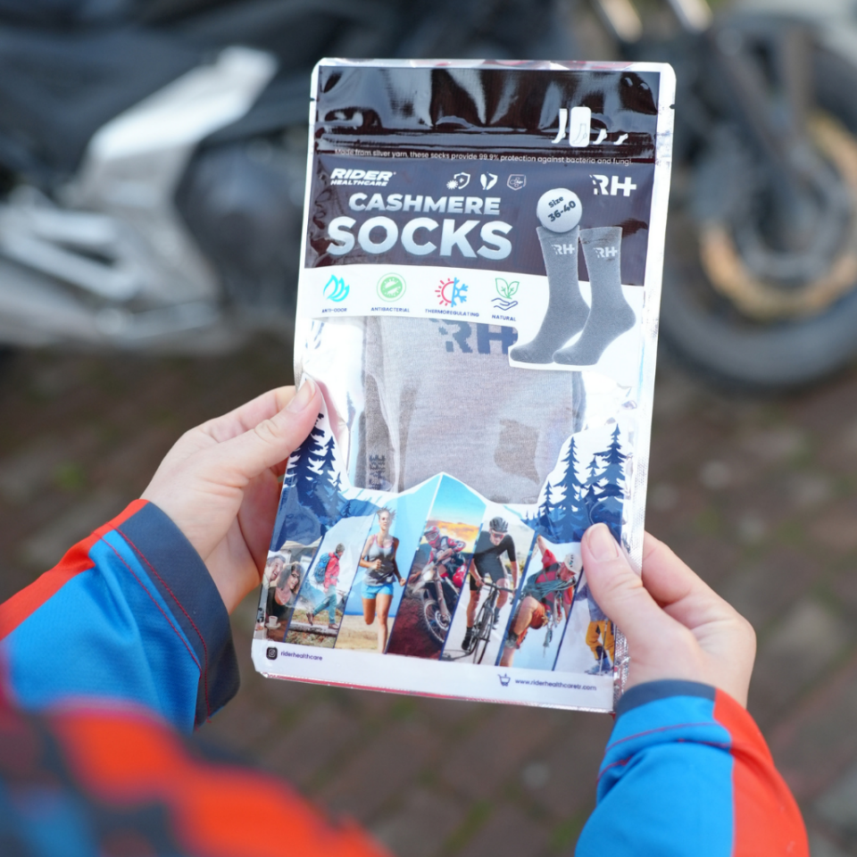 Rider Healthcare Premium Series Kaşmir + Gümüş Soket Çorap