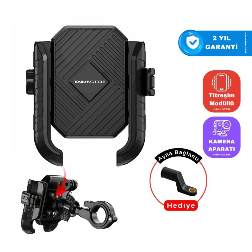 KNMASTER TT-500 Anti-Vibration Motorcycle Phone Mount