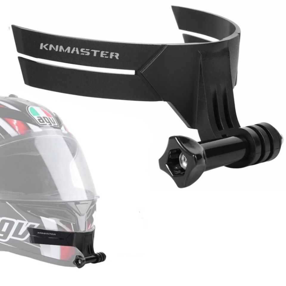 KNMASTER HC-20 Motorcycle Helmet Chin Adhesive Phone & Action Camera Mount – Full Set