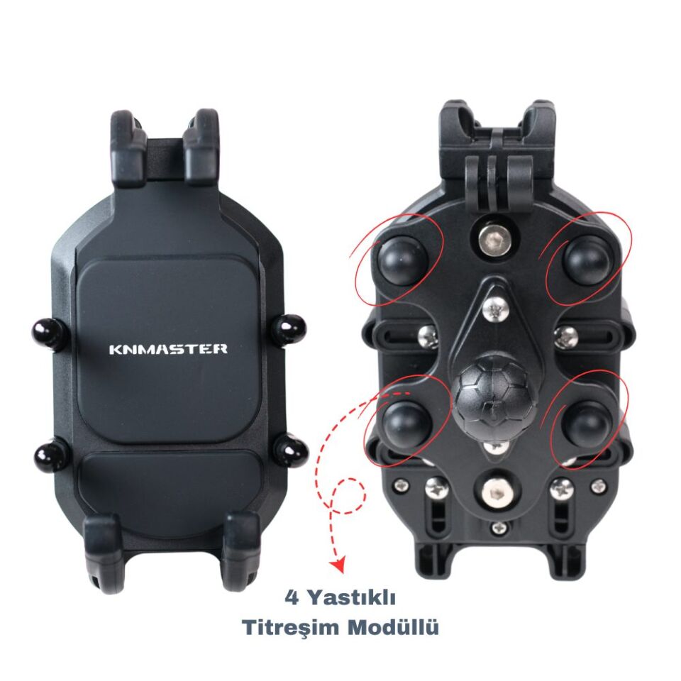 KNMASTER TT-860 Anti-Vibration Motorcycle Phone Holder – Universal Fit for All Motorcycles
