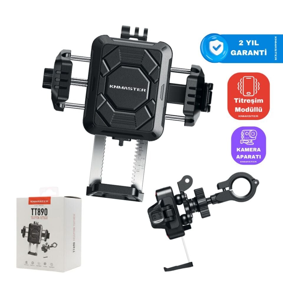 KNMASTER TT-890 Anti-Vibration Motorcycle Phone Holder
