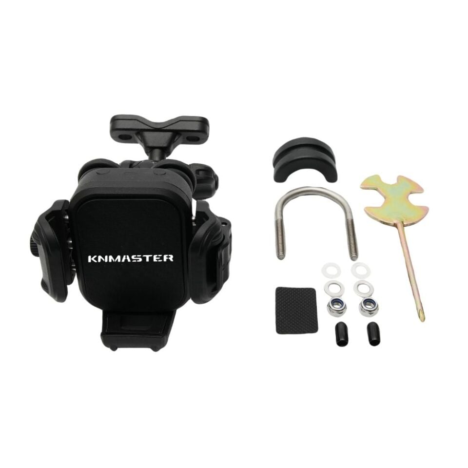 Knmaster TT-870 Anti-Vibration Phone Holder Compatible with All Motorcycles