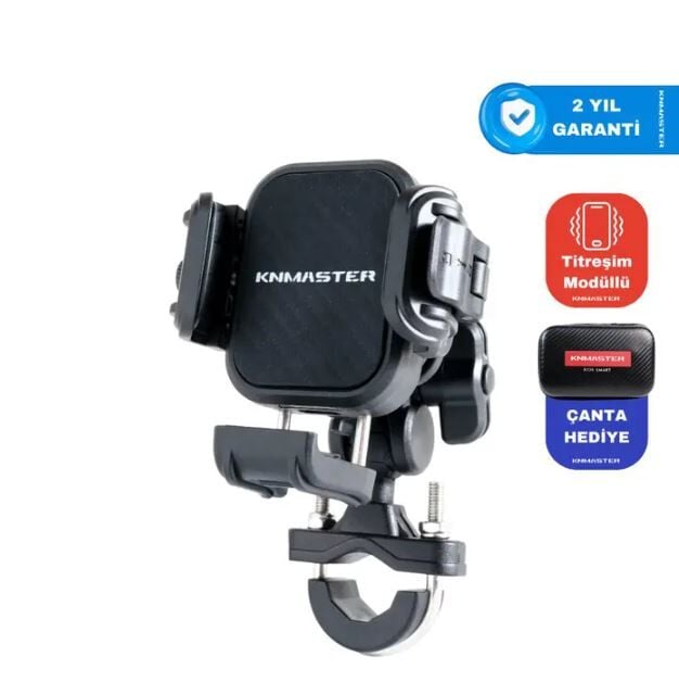 Knmaster TT-870 Anti-Vibration Phone Holder Compatible with All Motorcycles