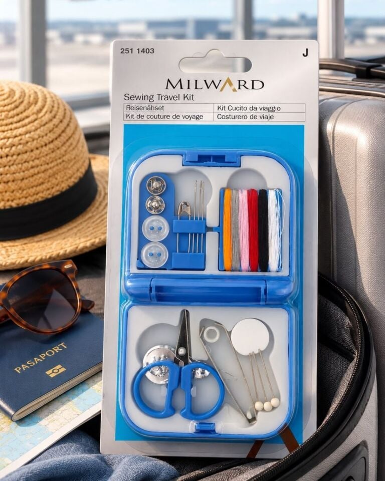 Milward Seyahat Dikiş Seti – Kompakt ve Çok Parçalı Mini Dikiş Kiti